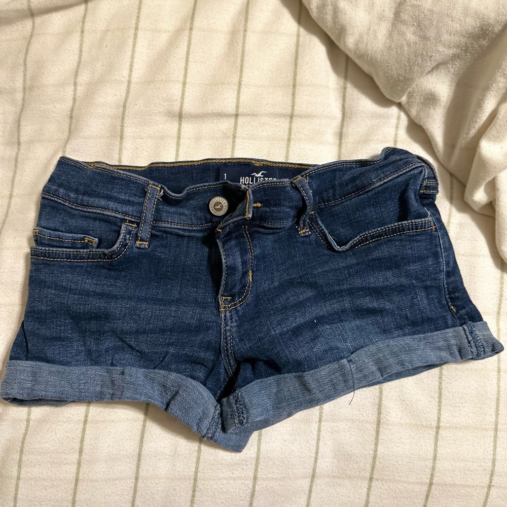 Hollister shorts, denim blue, size 1